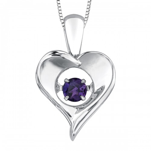 Pulse™ Amethyst Solitaire Pendant DX664SAM