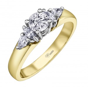 Women diamonds ring 10kt AM539